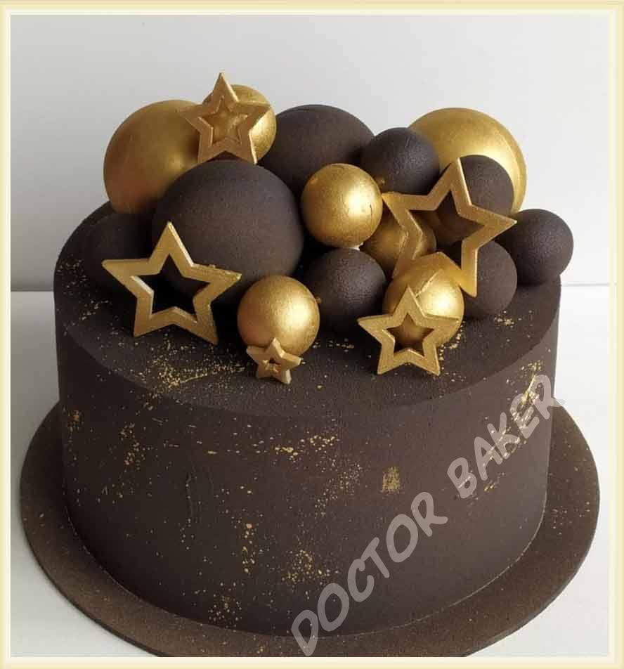Детский торт Шоколадный с Золотом по цене руб./ заказать в кондитерской Iris Delicia